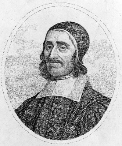 Portret Richarda Baxtera (1615-1691) Purytanin z XVII wieku Rycina z XIX-wiecznej kolekcji prywatnej. Paryż autorstwa Unknown artist