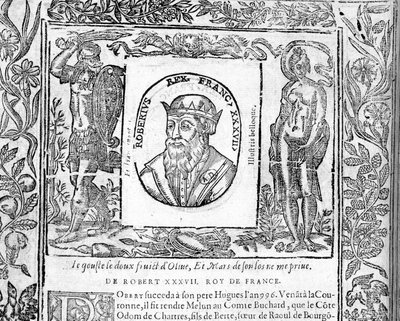 Portret Roberta Le Pieux, króla Francji od 996 do 1031. autorstwa Unknown artist