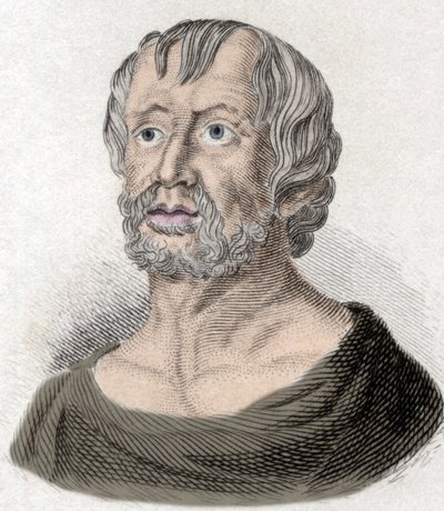 Portret Lucjusza Annaeusza Seneki (4 pne-65 ne JC), filozofa szkoły stoickiej, dramaturga i rzymskiego męża stanu. autorstwa Unknown artist