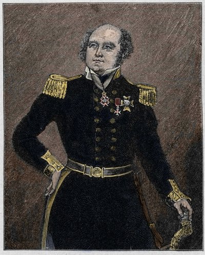Portret Sir Johna Franklina (1786-1847) oficera marynarki i brytyjskiego odkrywcy. autorstwa Unknown artist