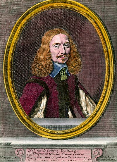 Portret Vincenta Cara (1597-1648) francuskiego pisarza Grawerunek XVIII wieku Kolekcja prywatna autorstwa Unknown artist