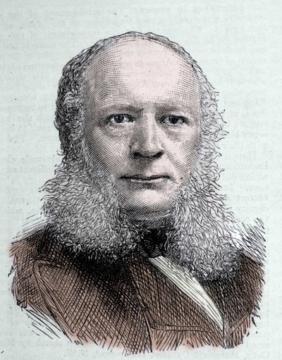 Portret Wernera von Siemensa (1816-1892), niemieckiego inżyniera i przemysłowca. autorstwa Unknown artist