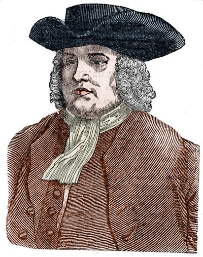 Portret Williama Penna (1644-1718) Założyciela Pensylwanii. Angielski reformator religijny i publicysta. autorstwa Unknown artist