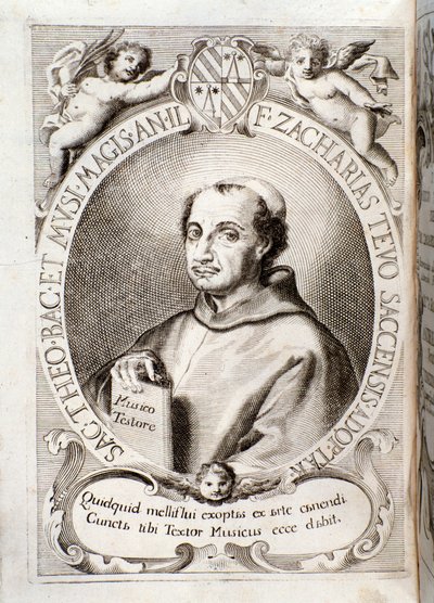 Portret Zaccaria Tevo wyciąga z Il musico testore autorstwa Unknown artist
