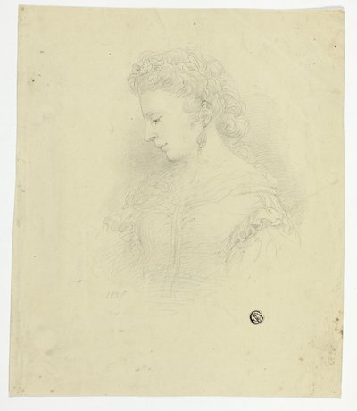 Portret młodej kobiety autorstwa Unknown artist
