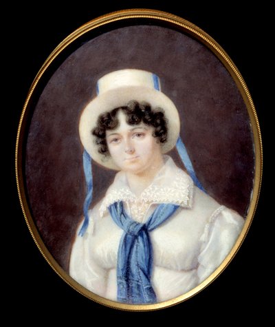 Portret angielskiej przygody Sophie Dawes, baronowej z Feucheres (1790-1840), w stroju myśliwskim Anonimowy obraz pastelowy XIX w. Chantilly, Musee Conde autorstwa Unknown artist