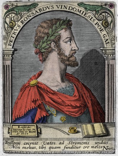 Portret francuskiego poety Pierre de Ronsard (1524-1585). autorstwa Unknown artist