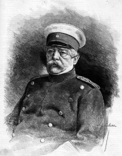 Portret księcia Bismarcka (1815 - 1898). autorstwa Unknown artist