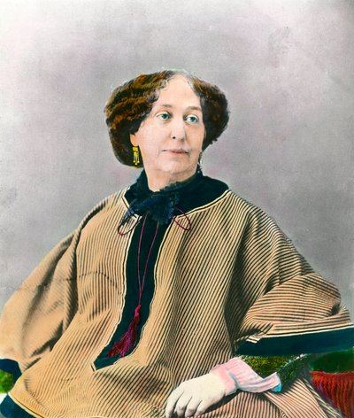 Portret pisarki George Sand (1804-1876) Aurore Dupin, baronowa Dudevant autorstwa Unknown artist