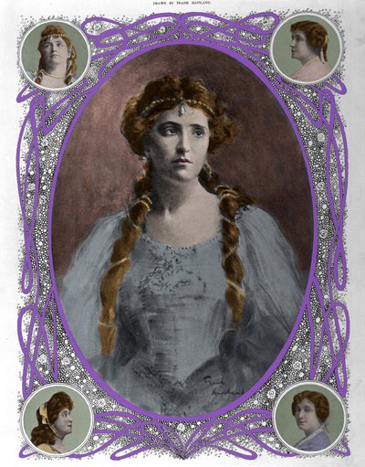 Portret piosenkarki Nellie (Nelly) Melba (1861-1931) Koniec XIX wieku autorstwa Unknown artist