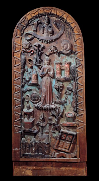 Pochwała Matki Boskiej Rzeźbionej z drewna. Chartres z XVI wieku, Musee des Beaux Arts autorstwa Unknown artist