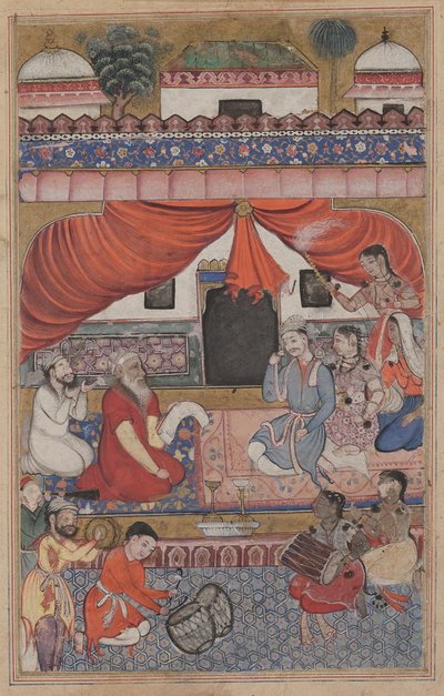 Przygotowanie do ślubu Mahmudy z Młodym Wezyrem z Tuti-namy (Opowieści papugi): Trzydziesta trzecia noc autorstwa Unknown artist