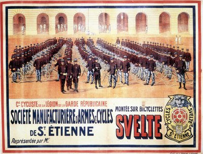 Prezentacja firmy rowerowej Legionu Gwardii Republikańskiej: Société manufacturière d