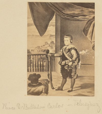 Książę D. Baltasar Carlos - Velasquez autorstwa Unknown artist