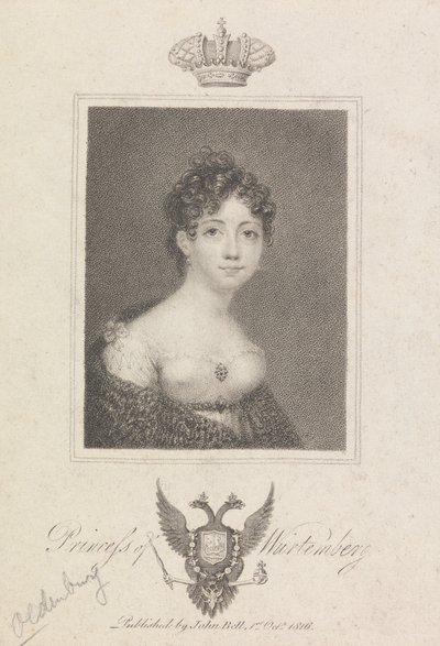 Księżniczka Wirtembergii autorstwa Unknown artist