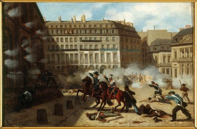 Wlot wieży ciśnień, Place du Palais-Royal, 24 lutego autorstwa Unknown artist