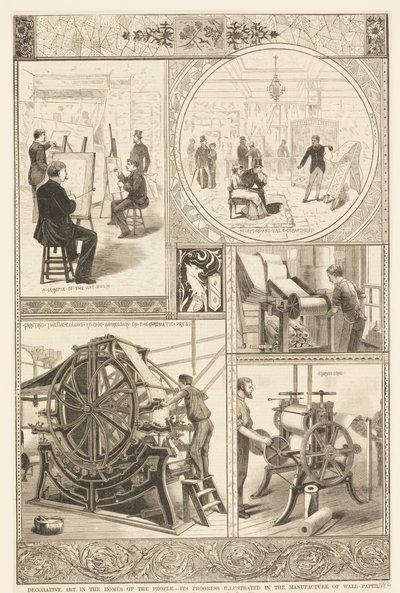 Procesy produkcji tapet autorstwa Unknown artist