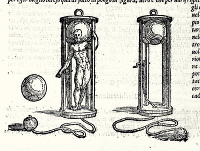Projekt pierwszego złamacza Nicoli Fontany znanego jako Tartaglia (1499 - 1557) w 1551 roku. Rycina XVI wiek. autorstwa Unknown artist