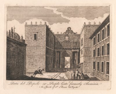 Prota del Popolo lub Brama Ludu dawniej Flaminia: 1. Kościół św. Marii del Popolo autorstwa Unknown artist