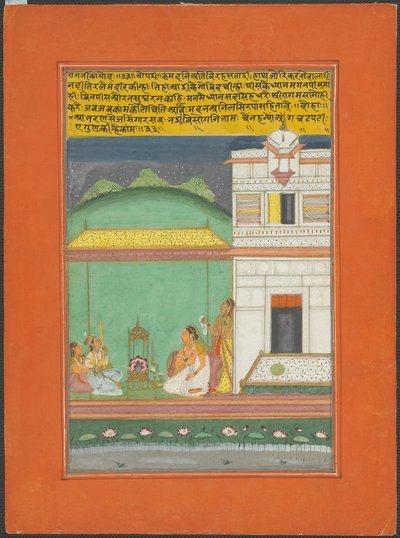 Ragini Kamod, Strona z zestawu Jaipur Ragamala autorstwa Unknown artist