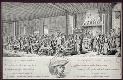 Tawerna Ramponaux Ten popularny kabaret został założony przez Jeana Ramponaux (Ramponneau lub Ramponeau autorstwa Unknown artist
