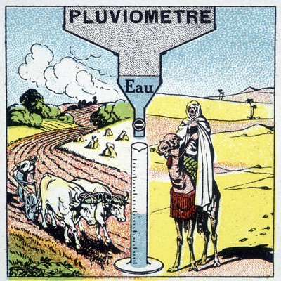 Reprezentacja opadów i ich skutków w różnych regionach oraz ich wpływ na rolnictwo. autorstwa Unknown artist