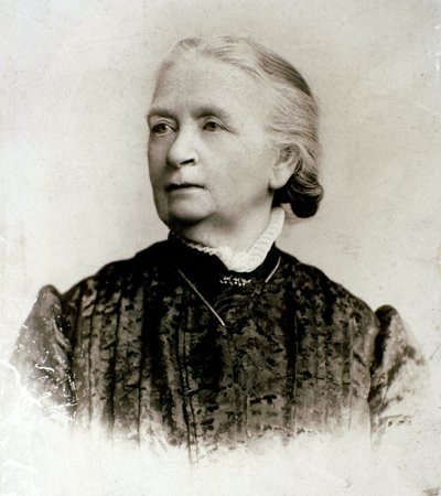 Risorgimento: „”Portret angielskiej pisarki Jessie White Mario (1832-1906), pielęgniarki w czasie kampanii Giuseppe Garibaldiego, żony włoskiego patrioty Alberto Mario”” Fotografia z końca XIX wieku. Prywatna kolekcja autorstwa Unknown artist