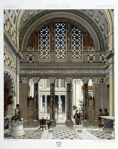Siedlisko rzymskie w starożytności - w „Strój historyczny” Racinet autorstwa Unknown artist