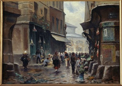 Rue Pirouette, ok. 1880 r., obecna 1. dzielnica, między 1875 a 1885 r. (obraz) autorstwa Unknown artist