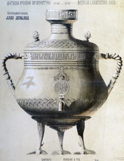 Samowar Rosyjski - litografia autorstwa Unknown artist