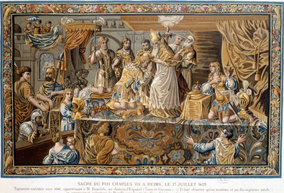 Święty król Karol VII w Reims 17 lipca autorstwa Unknown artist