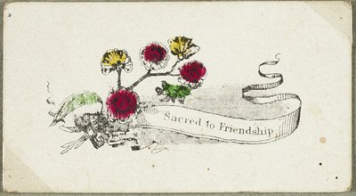 Sacred to Friendship (walentynka) autorstwa Unknown artist