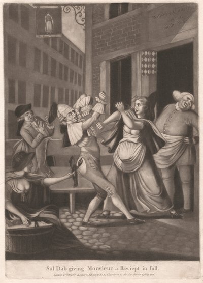 Sal Dab wręcza Monsieurowi pełny rachunek autorstwa Unknown artist