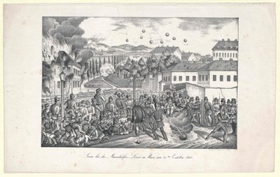 Scena na linii Mariahilf do Wiednia autorstwa Unknown artist