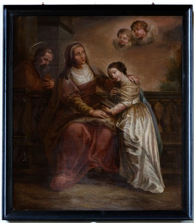 Schilderij, „Maria i jej rodzice” autorstwa Unknown artist