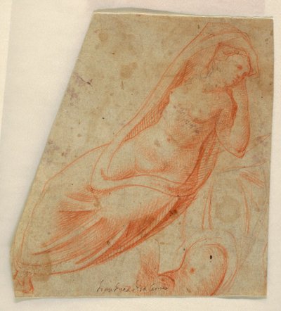 Częściowo drapowana figura kobieca autorstwa Unknown artist