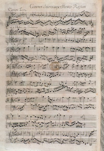 Nuty Johanna Sebastiana Bacha (XVIII w.) autorstwa Unknown artist