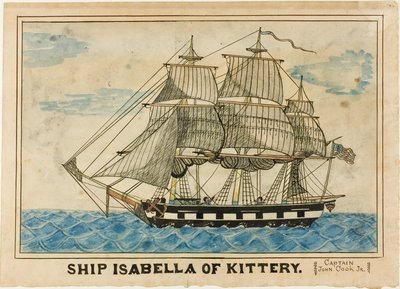Statek Izabela z Kittery autorstwa Unknown artist