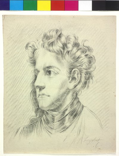 Pasek na ramię Zdjęcie młodego mężczyzny autorstwa Unknown artist