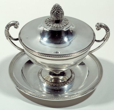 Srebrny kubek z wierzchołkiem w kształcie szyszki sosnowej. 1789-1809. Patrzeć. Narodowe Muzeum Renesansu autorstwa Unknown artist