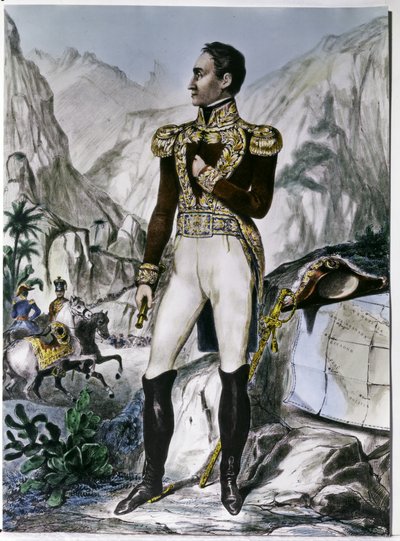 Simon Bolivar (1783-1630) (rycina) autorstwa Unknown artist