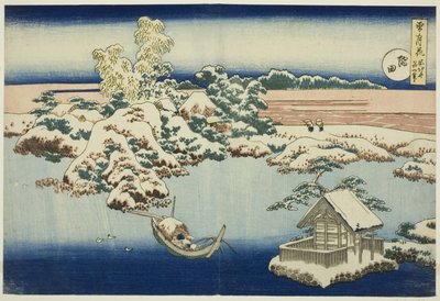 Śnieg na rzece Sumida, z serii Śnieg, księżyc i kwiaty autorstwa Unknown artist