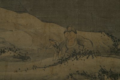 Śnieżny krajobraz, między 1368 a 1644 (tusz, jedwab) autorstwa Unknown artist