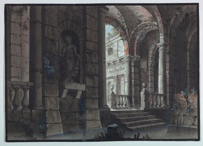 Scenografia, Zabytkowe Ruiny, Wnętrze autorstwa Unknown artist