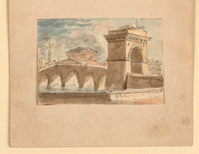 Scenografia, Most na wodzie autorstwa Unknown artist