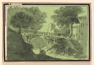 Scenografia, Przejście przez Mosty Wodne autorstwa Unknown artist