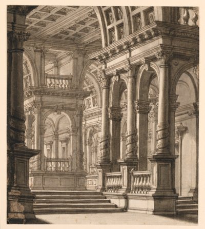 Scenografia, Wnętrze Budynku autorstwa Unknown artist