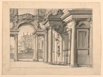 Scenografia: Pałacowa Architektura Ogrodowa autorstwa Unknown artist