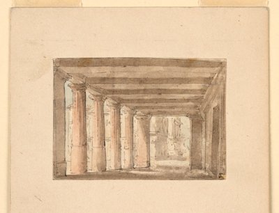Scenografia, Portyk autorstwa Unknown artist