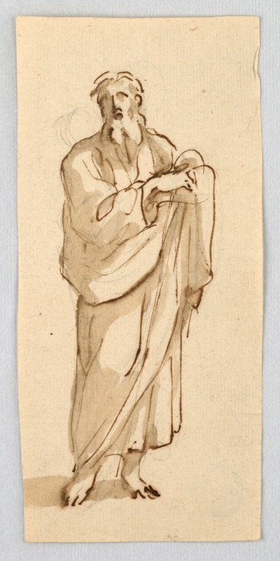 Stojący brodaty mężczyzna autorstwa Unknown artist